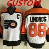 Custom Philadelphia Flyers Jersey Name And Number White Orange CCM Throwback NHL Ice Hockey