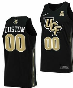 Custom UCF Knights Jersey Name and Number College Basketball Black