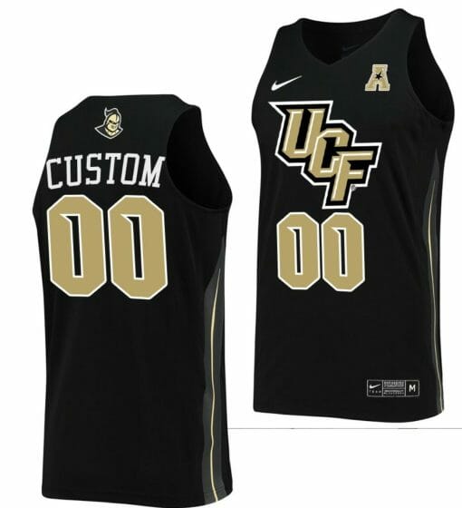 Custom UCF Knights Jersey Name and Number College Basketball Black