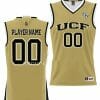 Custom UCF Knights Jersey College Basketball Gold