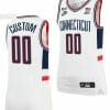 Custom UConn Huskies Jersey College Basketball Alumni White