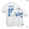 Aaron Sabato Jersey North Carolina Tar Heels Baseball NCAA College White Elite Alumni 19