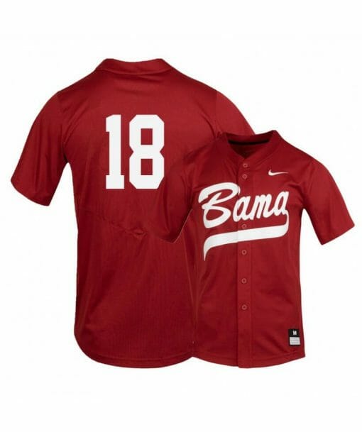 Alabama Crimson Tide 18 Drew Williamson Red College Baseball Jersey
