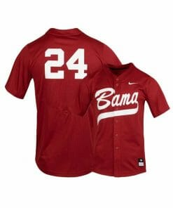 Alabama Crimson Tide 24 Kolby Robinson Red College Baseball Jersey