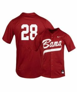 Alabama Crimson Tide 28 Gentry Tyler Red College Baseball Jersey
