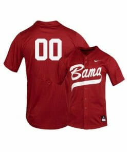 Alabama Crimson Tide Red Custom Baseball Jersey