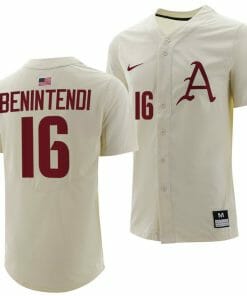Andrew Benintendi Jersey Arkansas Razorbacks College Baseball Full-Button Natural #16
