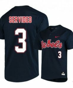 Anthony Servideo Jersey Ole Miss Rebels Baseball NCAA College Black Alumni #3