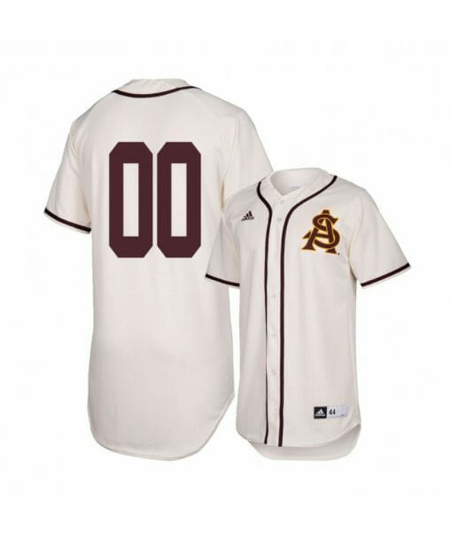 Arizona State Sun Devils White Custom NCAA Baseball Jersey