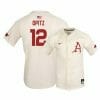 Arkansas Razorbacks 12 Casey Opitz White Elite Baseball Jersey