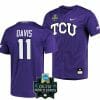 Austin Davis Jersey TCU Horned Frogs Baseball NCAA 2023 College World Series Purple 11 1