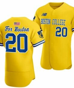 Barry Walsh Jersey Boston College Eagles Baseball Boston Strong 10th anniversary Gold #20