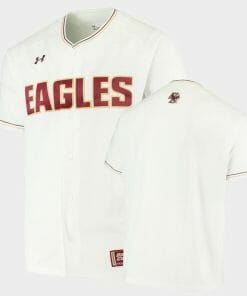 Boston College Eagles Custom Name Number White Baseball Jersey