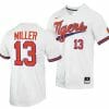 Brad Miller Jersey Clemson Tigers College Baseball White 13