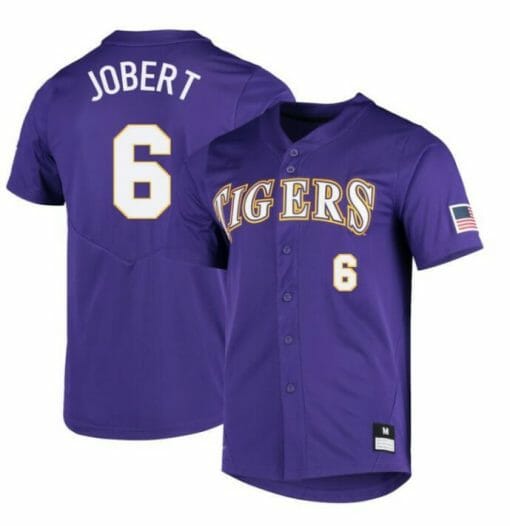 Brayden Jobert Jersey LSU Tigers Baseball NCAA College Purple Alumni #6