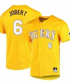 Brayden Jobert Jersey LSU Tigers Baseball NCAA College Yellow Alumni #6