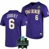 Brayden Jobert Jersey LSU Tigers NCAA Baseball 2023 College World Series Purple 6