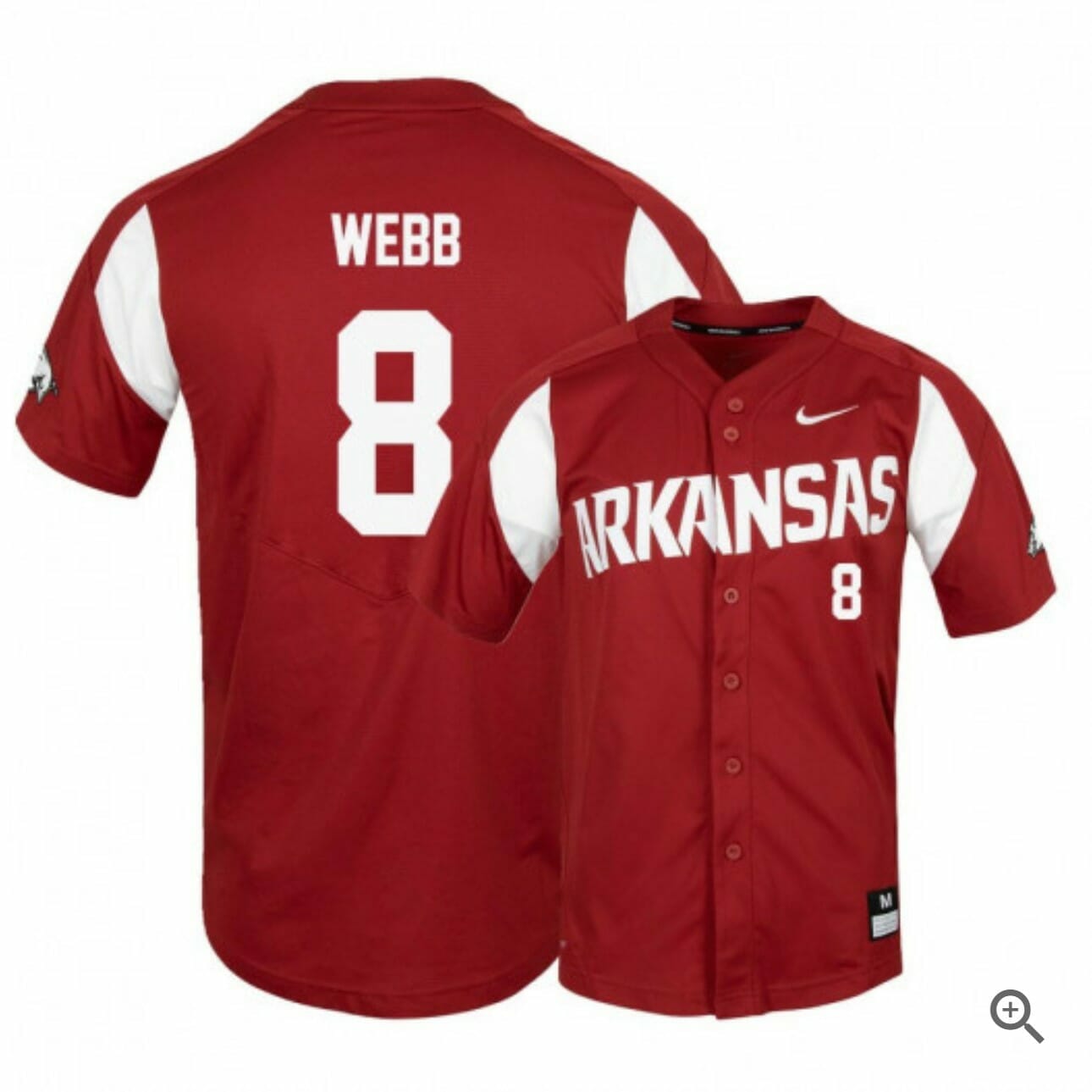 Braydon Webb Jersey Arkansas Razorbacks Baseball NCAA College Alumni Elite Red #8