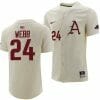Braydon Webb Jersey Arkansas Razorbacks College Baseball Full Button Natural 24