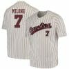 Brennan Milone Jersey South Carolina Gamecocks Baseball NCAA College White Red Stripe Alumni 7