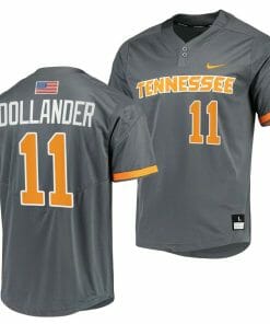 Chase Dollander Jersey Tennessee Volunteers Baseball NCAA College 2023 MLB Draft Top prospects Gray #11