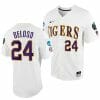 Cade Beloso Jersey LSU Tigers NCAA Baseball 2023 College World Series White 24