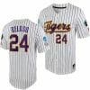 Cade Beloso Jersey LSU Tigers NCAA Baseball 2023 College World Series White Purple 24