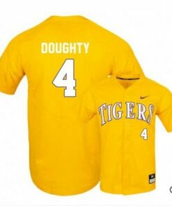 Cade Doughty Jersey Lsu Tigers Baseball NCAA College Yellow Elite Alumni #4