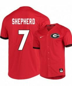Cam Shepherd Jersey Georgia Bulldogs Baseball NCAA College Red Elite Alumni #7