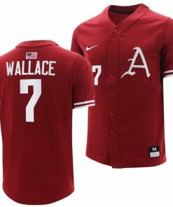Cayden Wallace Jersey Arkansas Razorbacks College Baseball Cardinal #7