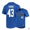 Chase Cheek Jersey Duke Blue Devils Baseball NCAA College Blue Elite Alumni 43