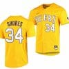 Chase Shores Jersey LSU Tigers Baseball NCAA College Yellow Alumni 34