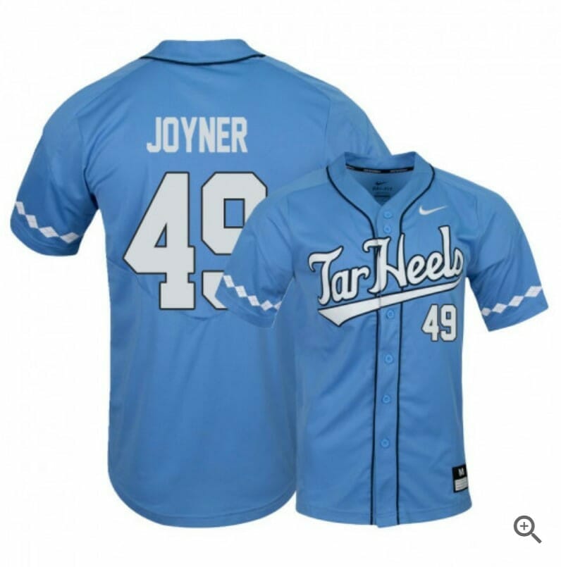Chris Joyner Jersey North Carolina Tar Heels Baseball NCAA College Blue Elite Alumni #49