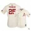 Christian Franklin Jersey Arkansas Razorbacks Baseball NCAA College Alumni Elite White 25