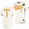 Christian Moore Jersey Tennessee Volunteers 1 Natural 2023 NCAA Baseball College World Series OMAHA 8
