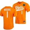 Christian Moore Jersey Tennessee Volunteers 1 Orange 2023 NCAA Baseball College World Series OMAHA 8