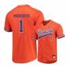 Clemson Tigers 1 Kier Meredith Orange Elite College Baseball Jersey