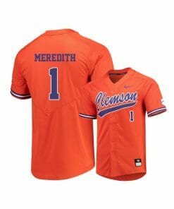 Clemson Tigers 1 Kier Meredith Orange Elite College Baseball Jersey