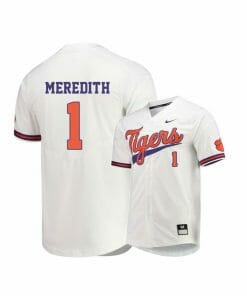Clemson Tigers 1 Kier Meredith White Elite College Baseball Jersey