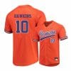 Clemson Tigers 10 Bryar Hawkins Orange Elite College Baseball Jersey