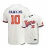 Clemson Tigers 10 Bryar Hawkins White Elite College Baseball Jersey