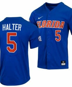 Colby Halter Jersey Florida Gators 2023 College World Series Royal #5 NCAA Baseball