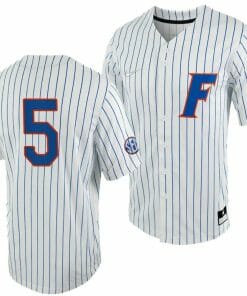Colby Halter Jersey Florida Gators #5 White Royal 2023 College World Series NCAA Baseball