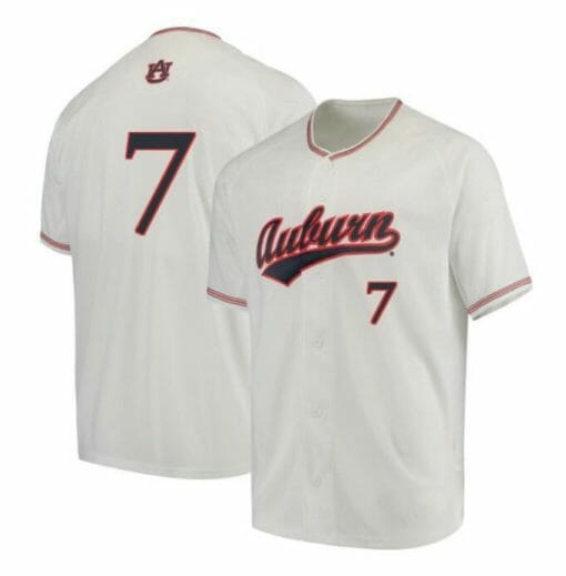 Cole Foster Jersey Auburn Tigers Baseball Under Armour NCAA College White Alumni #7