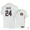 Conor Davis Jersey Auburn Tigers Baseball NCAA College White Blue Alumni 24