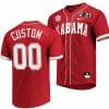 Custom Alabama Baseball Jersey Crimson Tide Name and Number NCAA College 2021 CFP National Championship