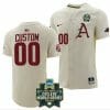 Custom Arkansas Razorbacks Baseball Jersey Name and Number NCAA 2022 College World Series White