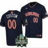 Custom Auburn Tigers Baseball Jersey Name and Number NCAA 2022 College World Series Navy