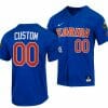 Custom Florida Gators Jersey Name and Number 2023 College World Series Royal 0 NCAA Baseball