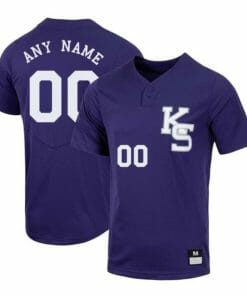 Custom Kansas State Wildcats Baseball Jersey Name and Number NCAA College Purple